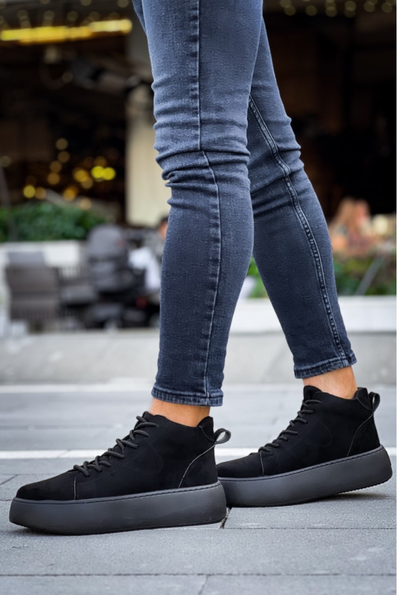 Erkek Bot - Siyah Süet - LE10