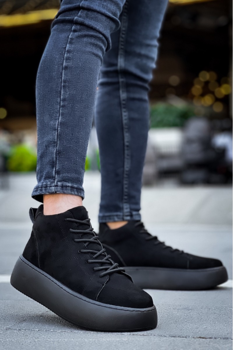 Erkek Bot - Siyah Süet - LE10