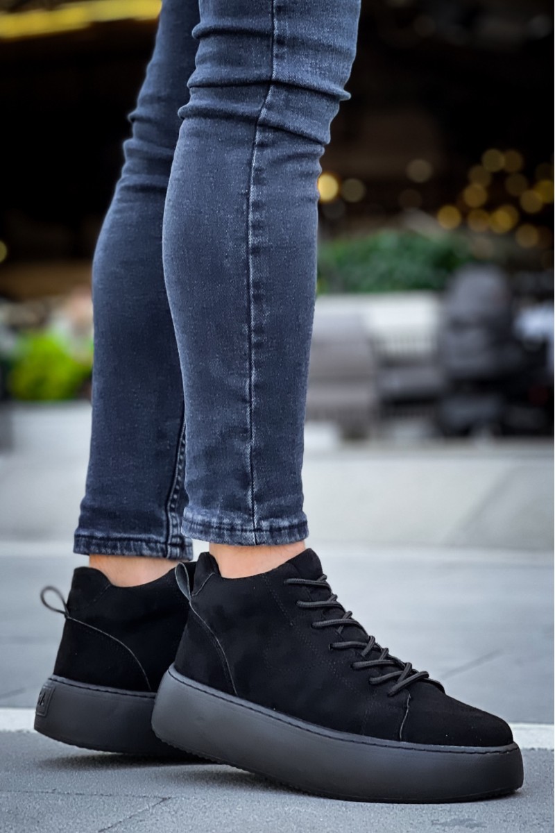 Erkek Bot - Siyah Süet - LE10