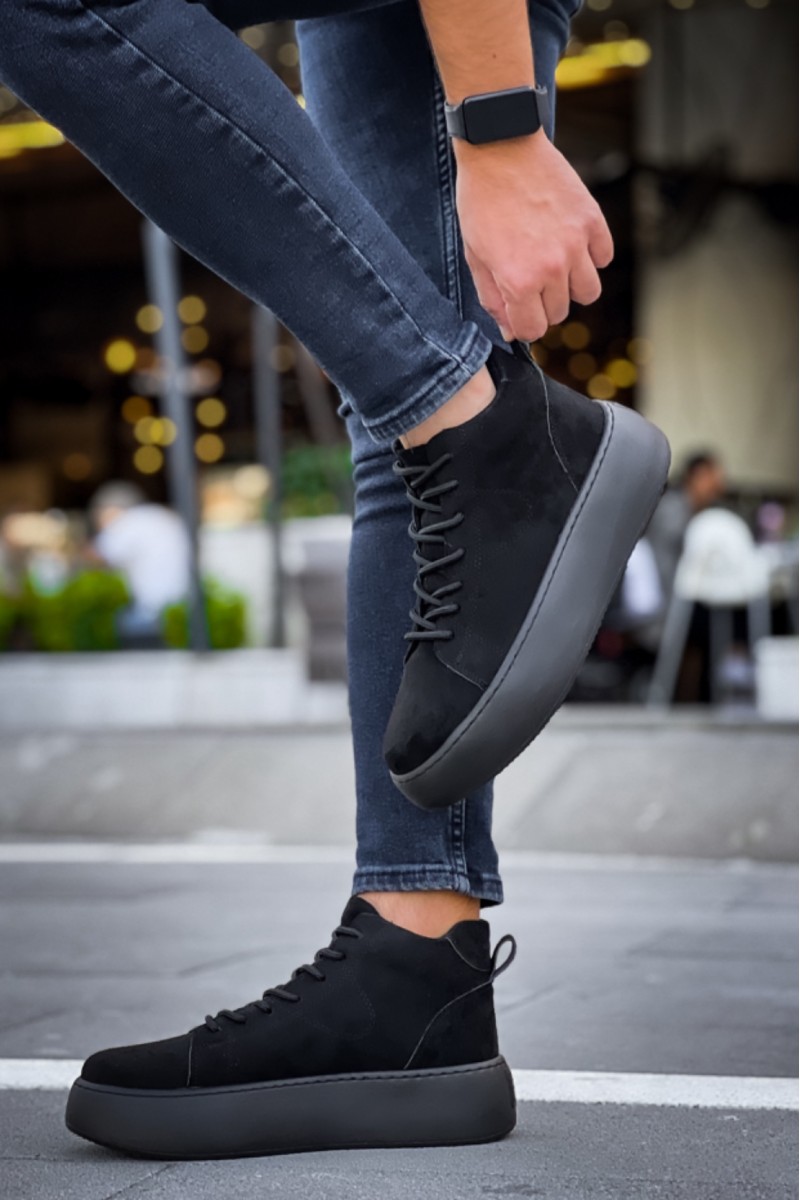 Erkek Bot - Siyah Süet - LE10