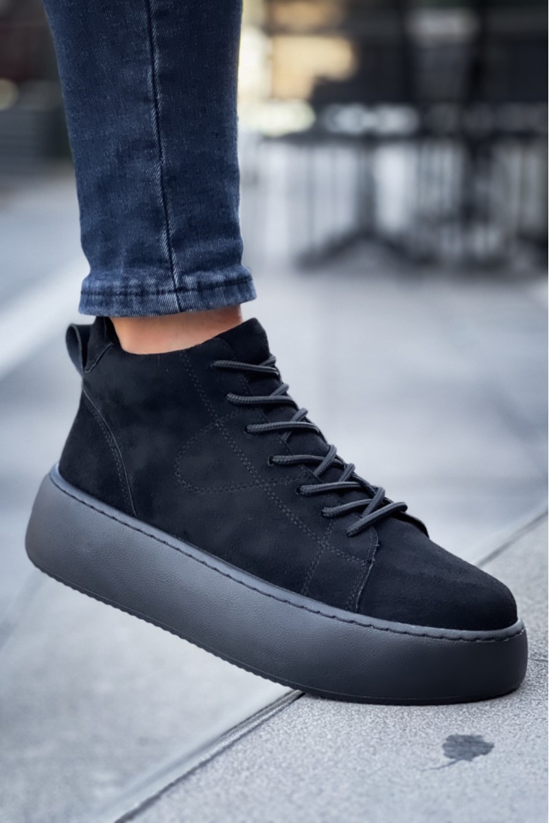 Erkek Bot - Siyah Süet - LE10