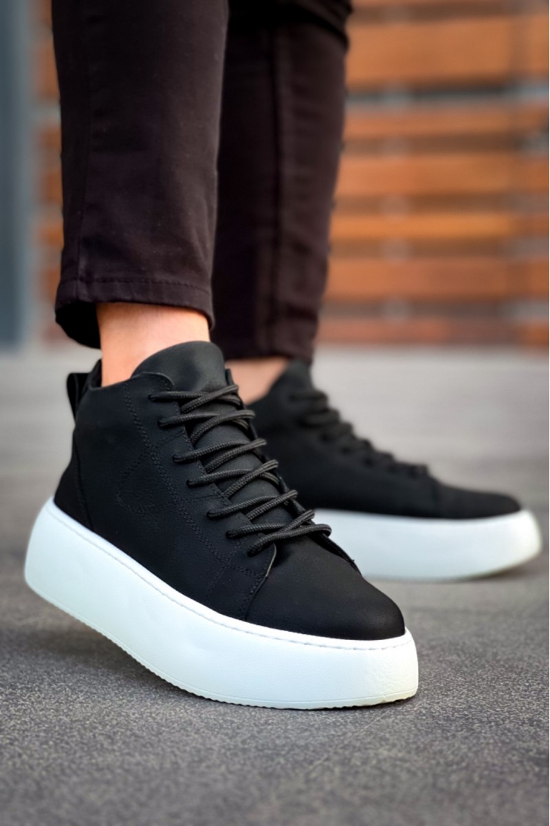 Erkek Bot - Siyah Beyaz - LE10