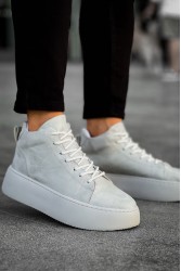 Erkek Bot - Gri süet - LE10