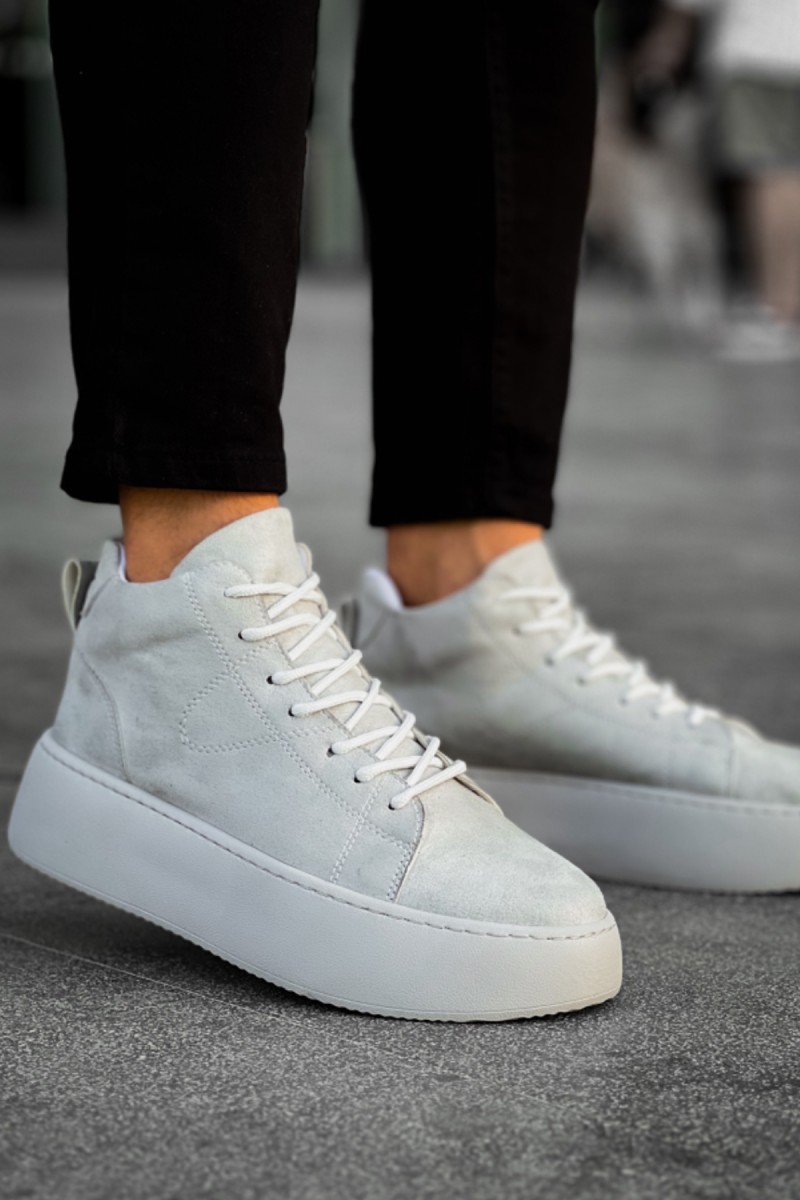 Erkek Bot - Gri süet - LE10