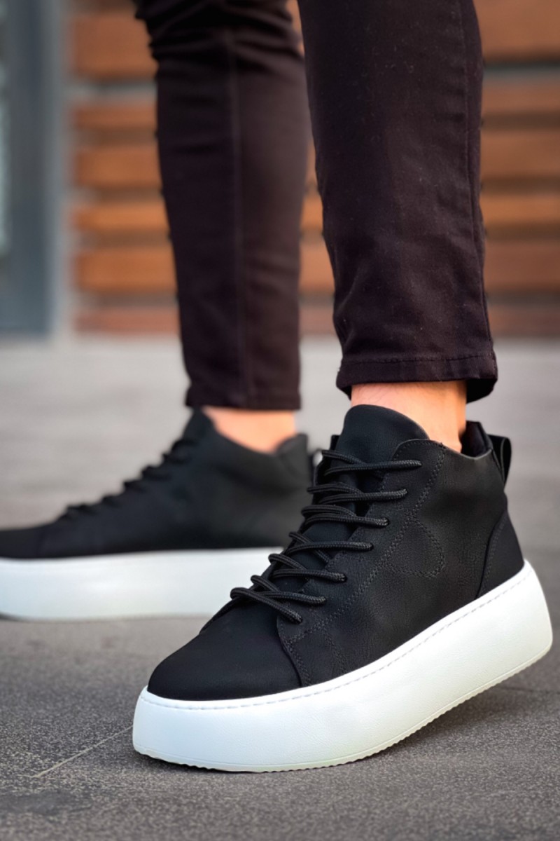 Erkek Bot - Siyah Beyaz - LE10