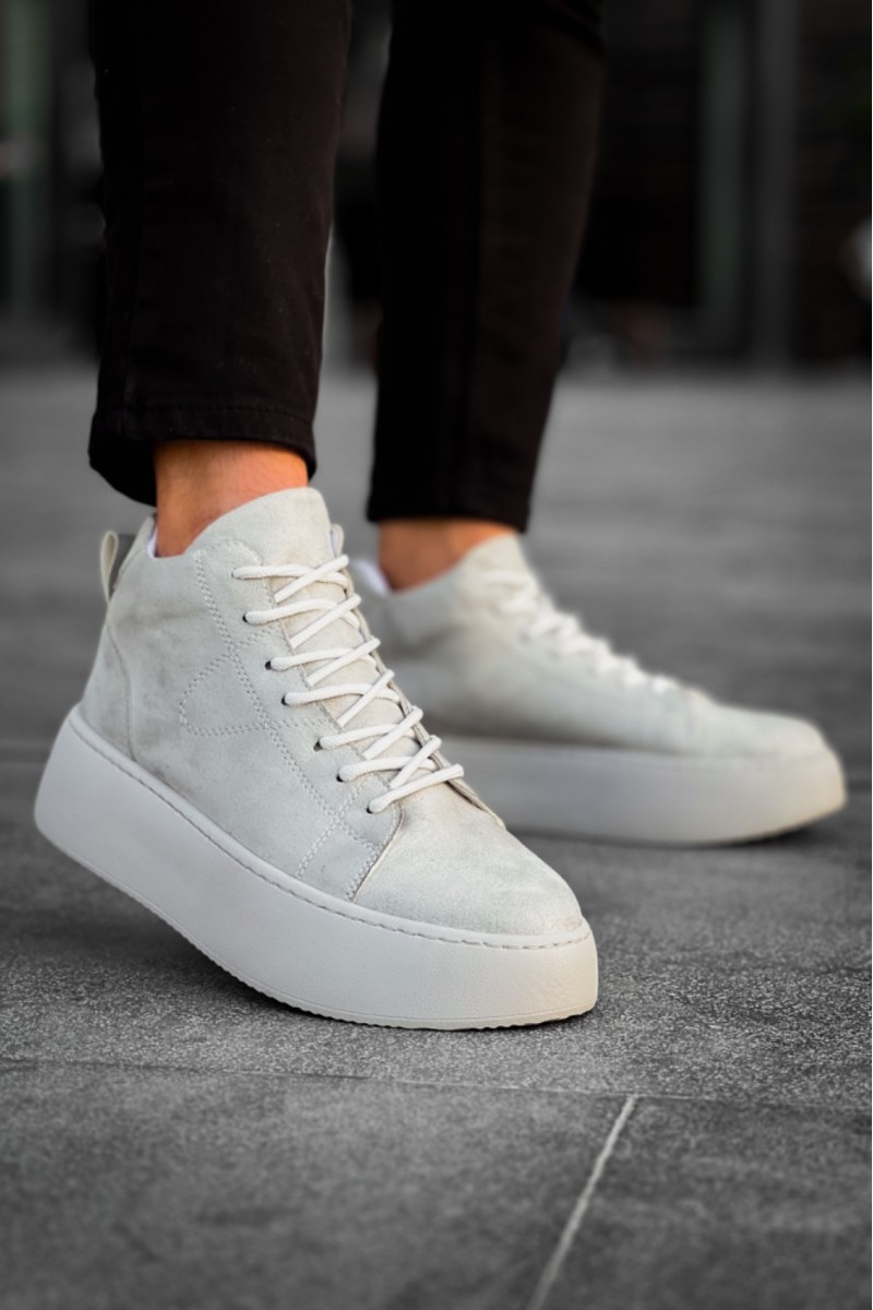 Erkek Bot - Gri süet - LE10