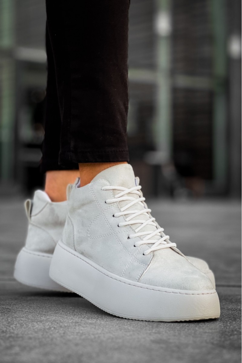 Erkek Bot - Gri süet - LE10