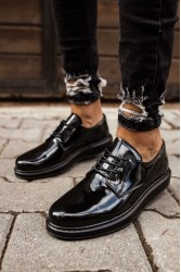 Erkek Klasik Ayakkabı - Siyah Rugan - 003