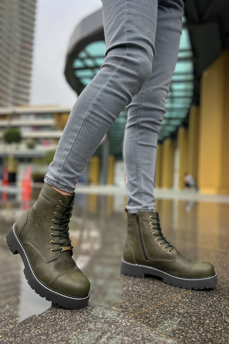 Mens Boots - Khaki - 009