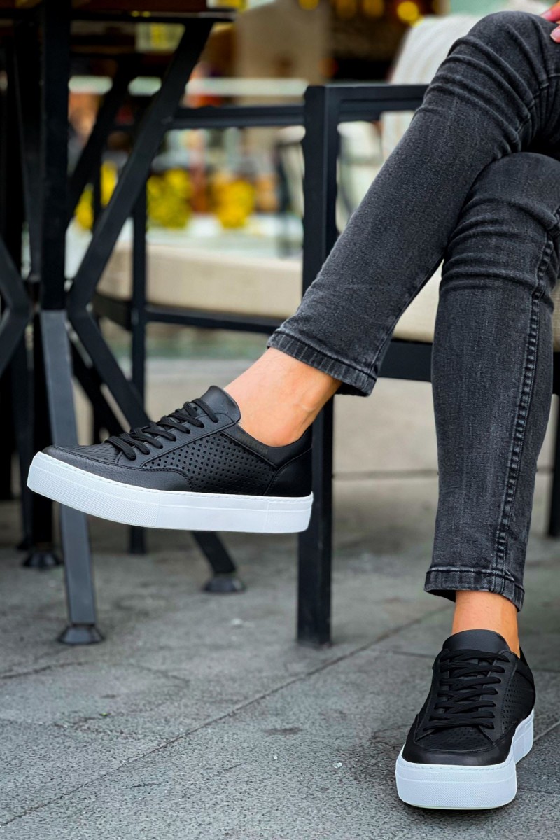 Erkek Sneaker - Siyah Beyaz - 015
