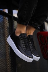 Erkek Sneaker - Siyah Beyaz - 017