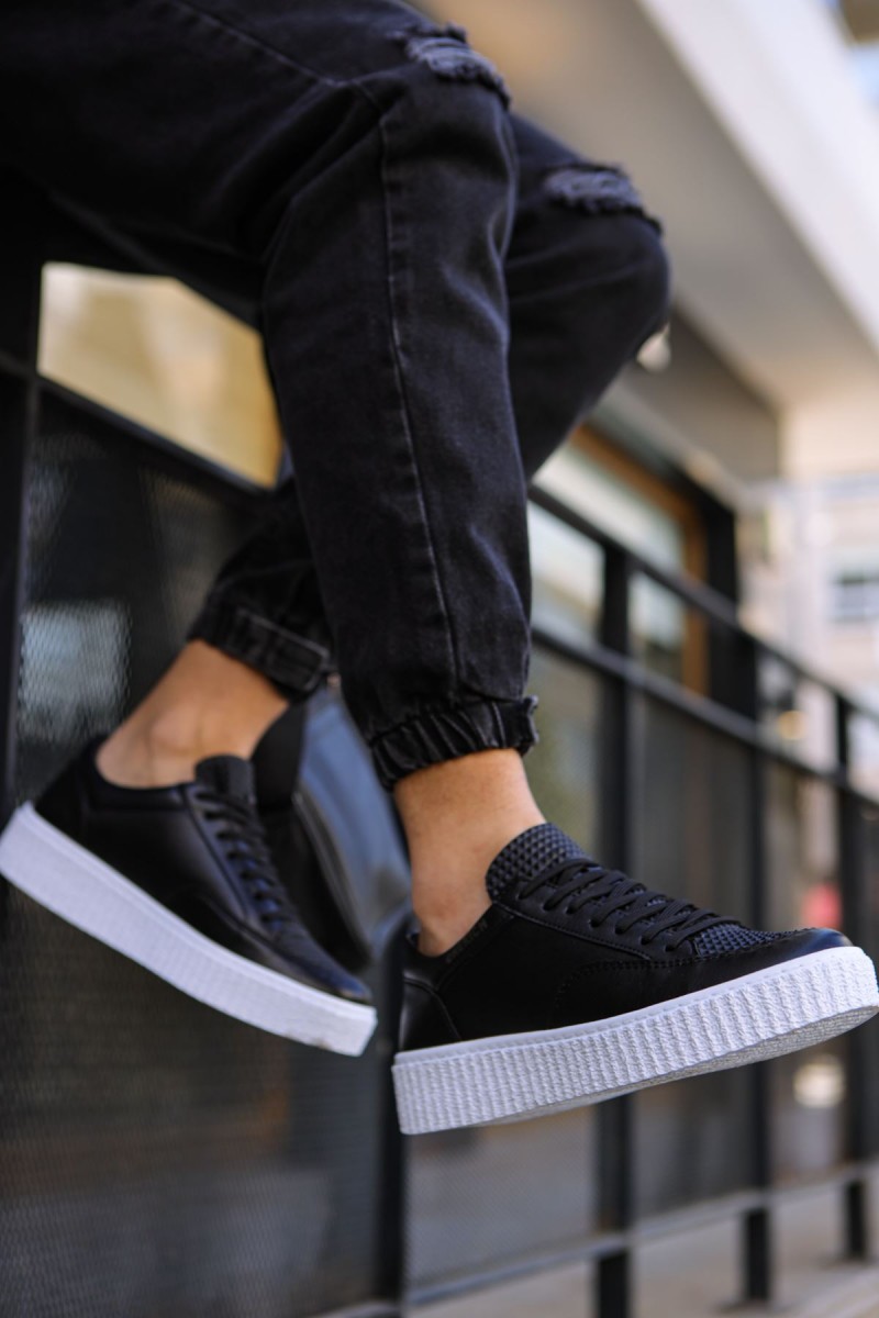 Erkek Sneaker - Siyah Beyaz - 017
