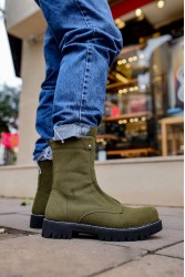 Mens Boots - Khaki Suede - 027