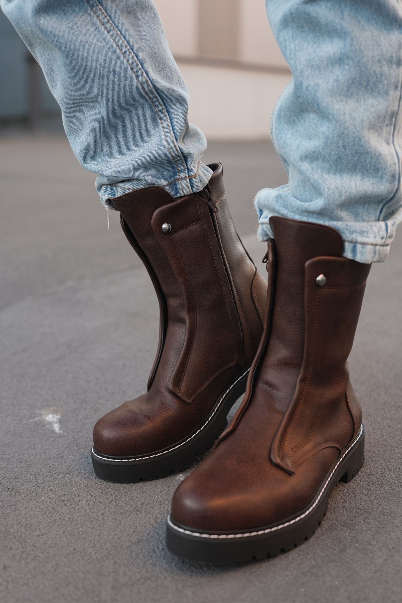 Erkek Bot - Kahverengi - 027