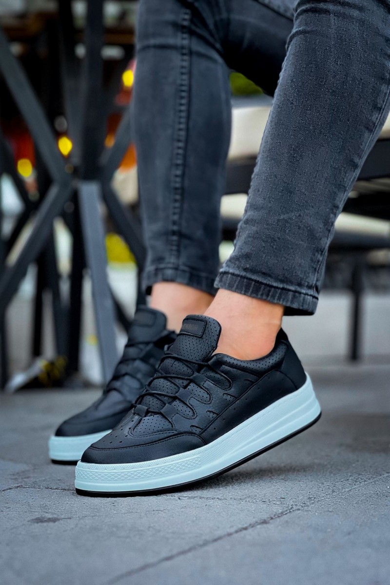 Erkek Sneaker - Siyah Beyaz - 040