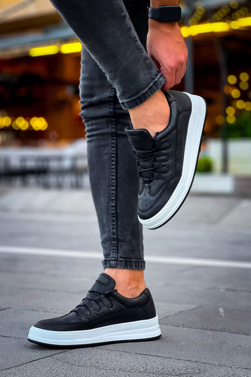 Erkek Sneaker - Siyah Beyaz - 040