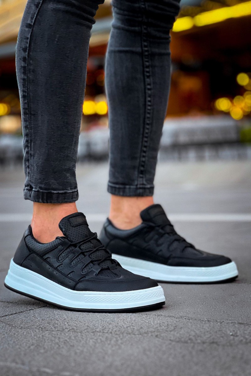Erkek Sneaker - Siyah Beyaz - 040
