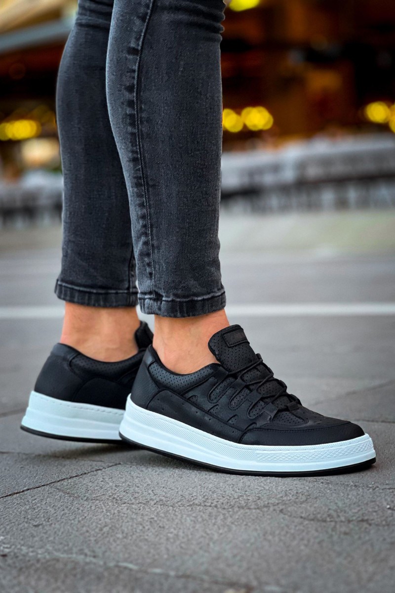 Erkek Sneaker - Siyah Beyaz - 040