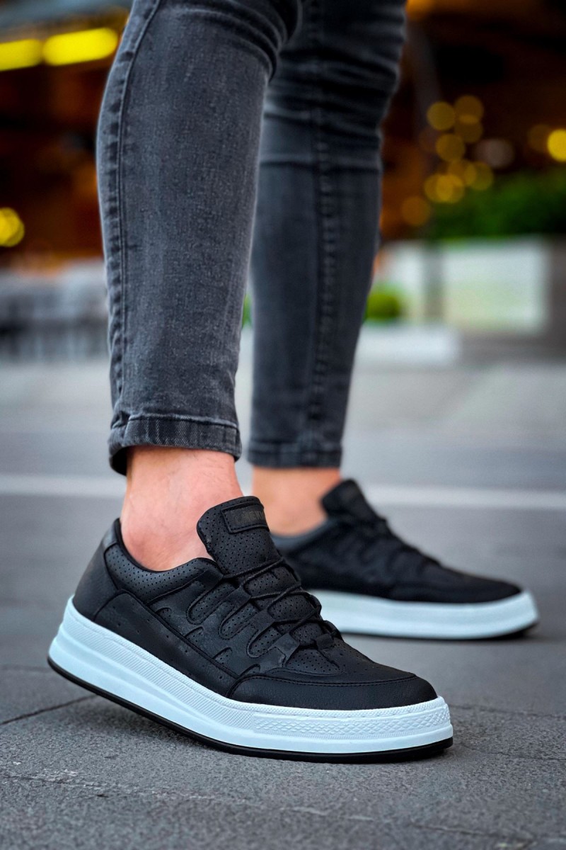 Erkek Sneaker - Siyah Beyaz - 040