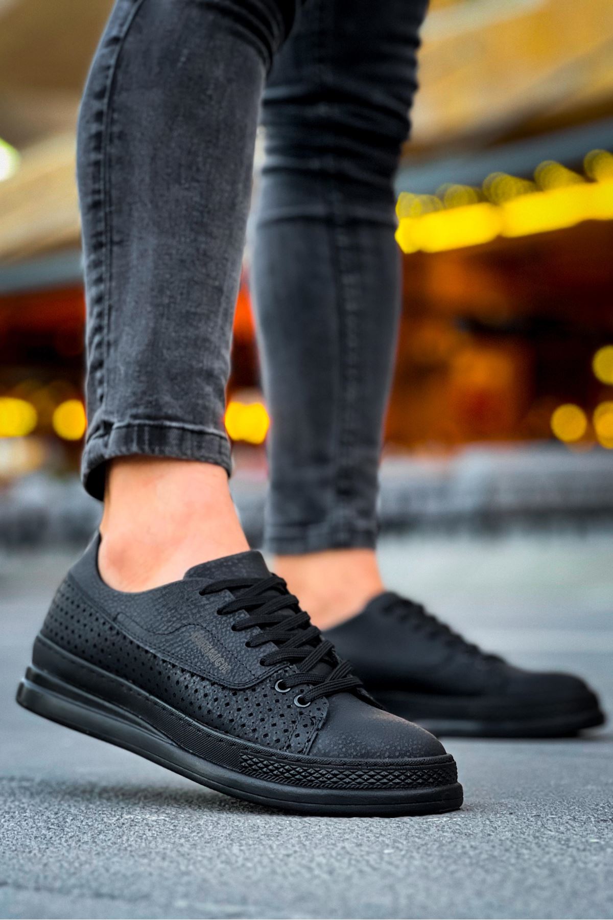 Erkek Sneaker - Siyah - 043