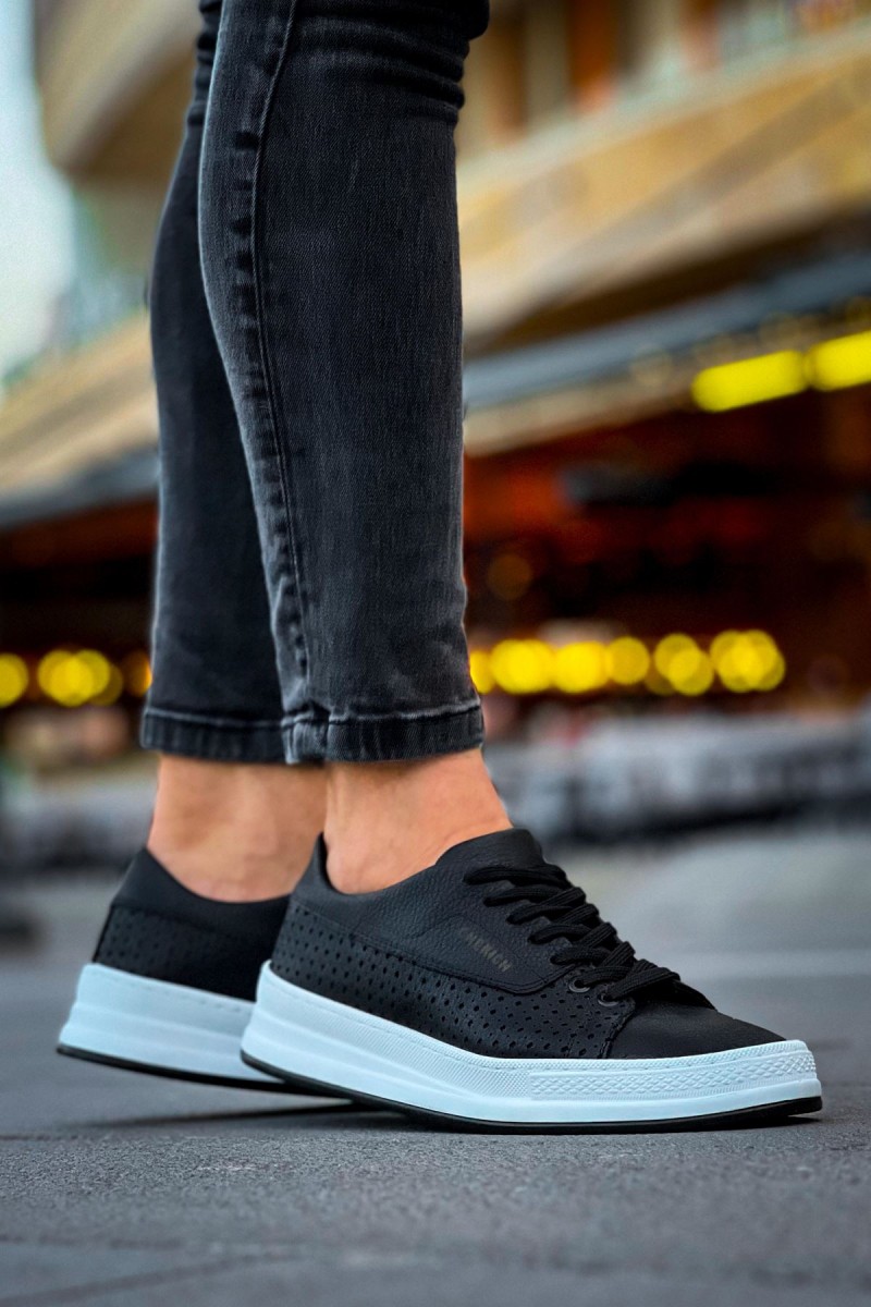 Erkek Sneaker - Siyah Beyaz - 043