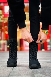 Erkek Bot - Siyah Süet - 051