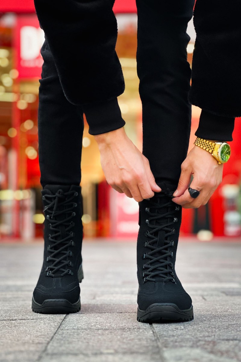 Erkek Bot - Siyah Süet - 051