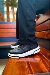 Erkek Sneaker - Siyah Beyaz - 075