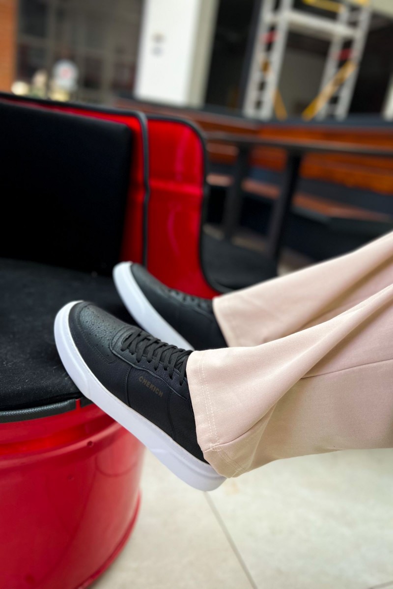 Erkek Sneaker - Siyah Beyaz - 087