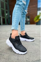Erkek Sneaker - Siyah Beyaz - 089