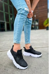 Erkek Sneaker - Siyah Beyaz - 089