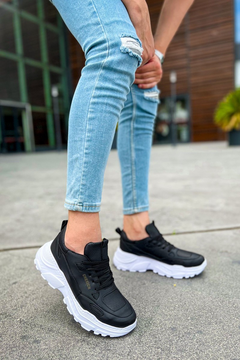 Erkek Sneaker - Siyah Beyaz - 089