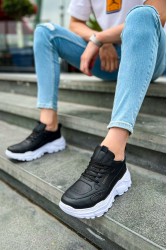 Erkek Sneaker - Siyah Beyaz - 089
