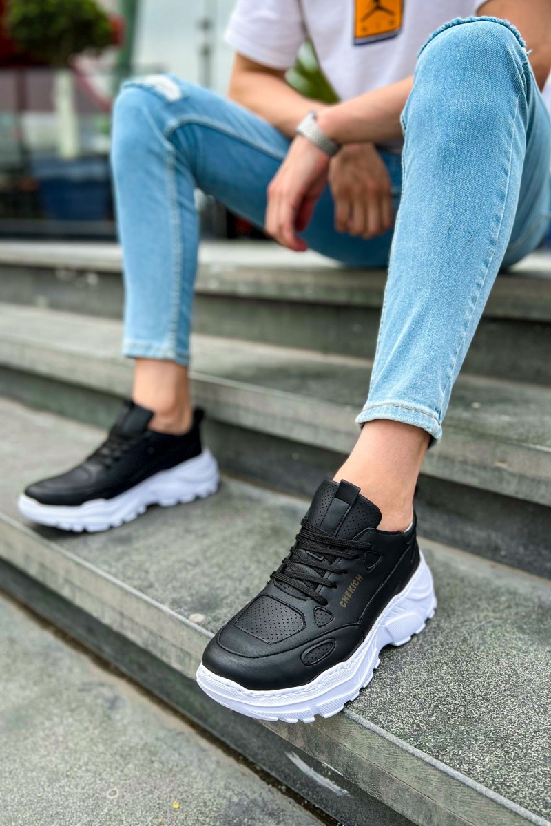Erkek Sneaker - Siyah Beyaz - 089