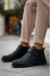Erkek Bilekli Sneaker - Siyah - 103