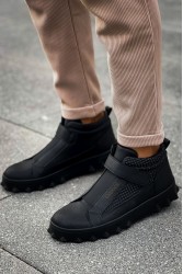 Erkek Bilekli Sneaker - Siyah - 103