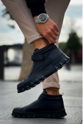 Erkek Bilekli Sneaker - Siyah - 103