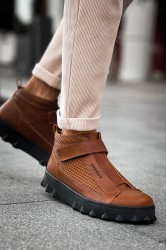 Mens High Top Sneakers - Tan - 103