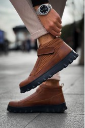 Mens High Top Sneakers - Tan - 103