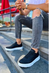 Erkek Sneaker - Siyah Beyaz - 105