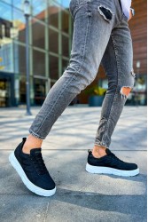 Erkek Sneaker - Siyah Beyaz - 105