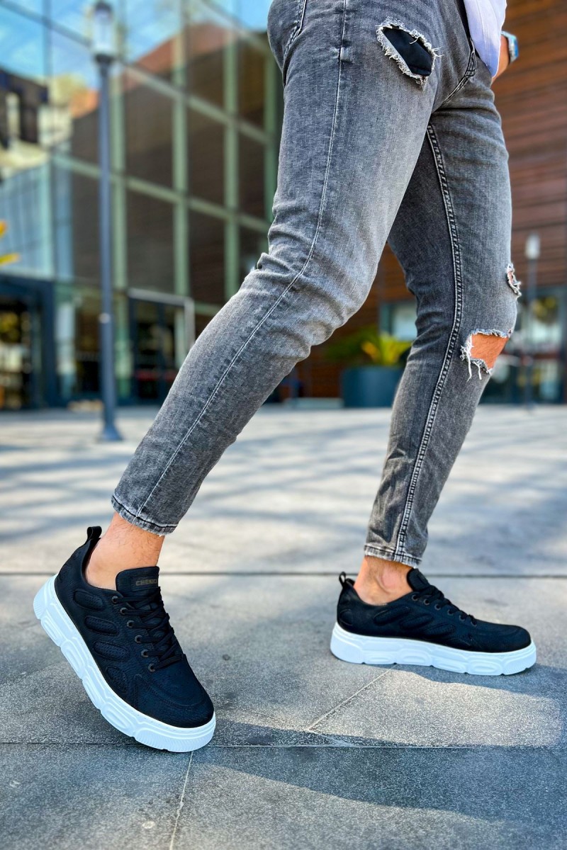 Erkek Sneaker - Siyah Beyaz - 105