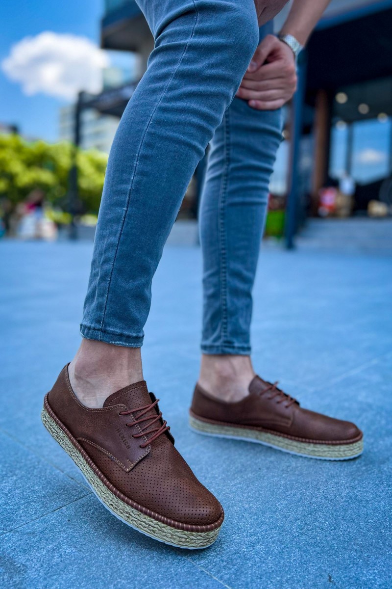 Erkek Sneaker - Taba Beyaz - 117