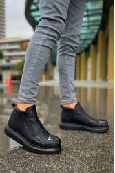 Erkek Yüksek Spor Ayakkabı - Siyah - 133