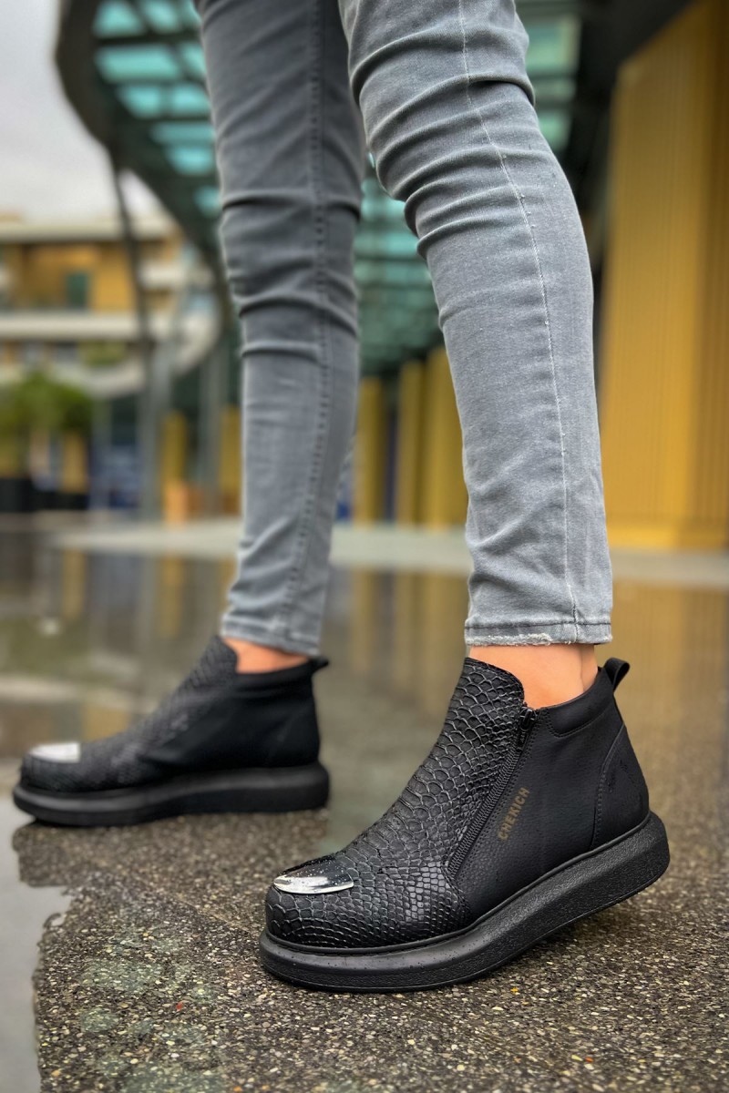 Erkek Yüksek Spor Ayakkabı - Siyah - 133