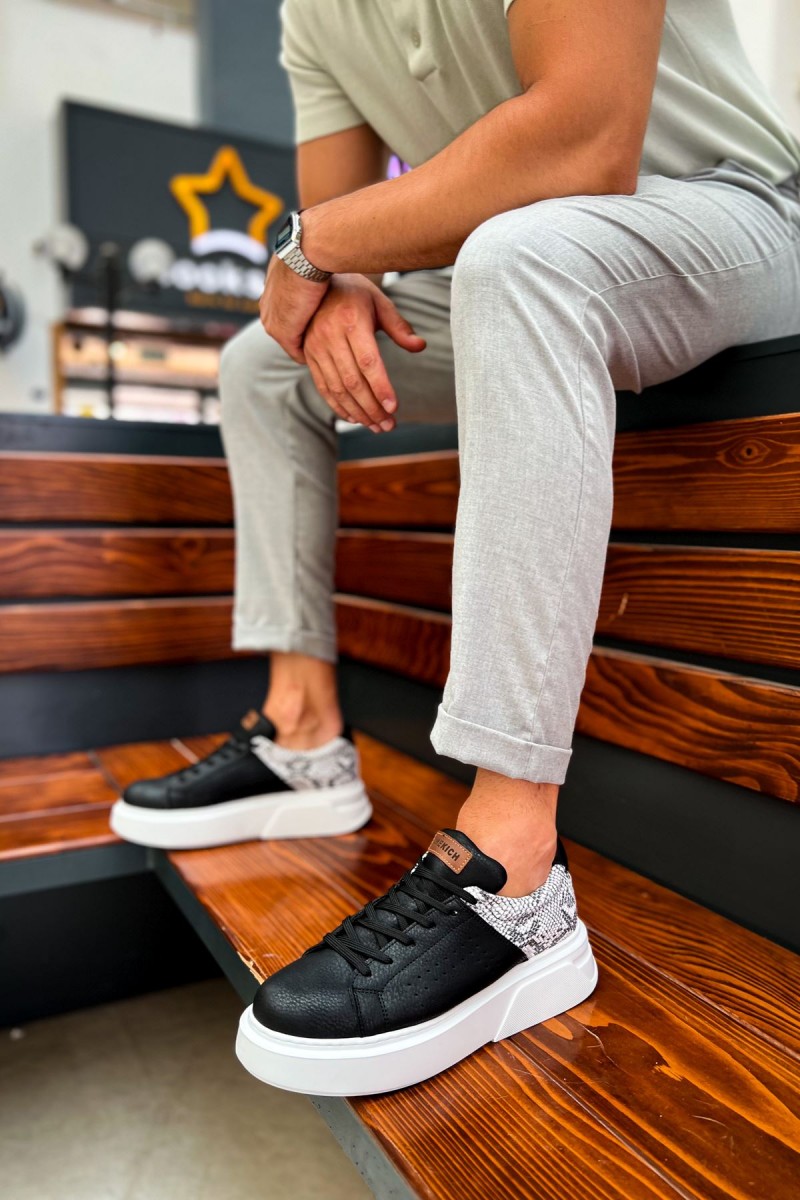 Erkek Sneaker - Siyah Beyaz - 145