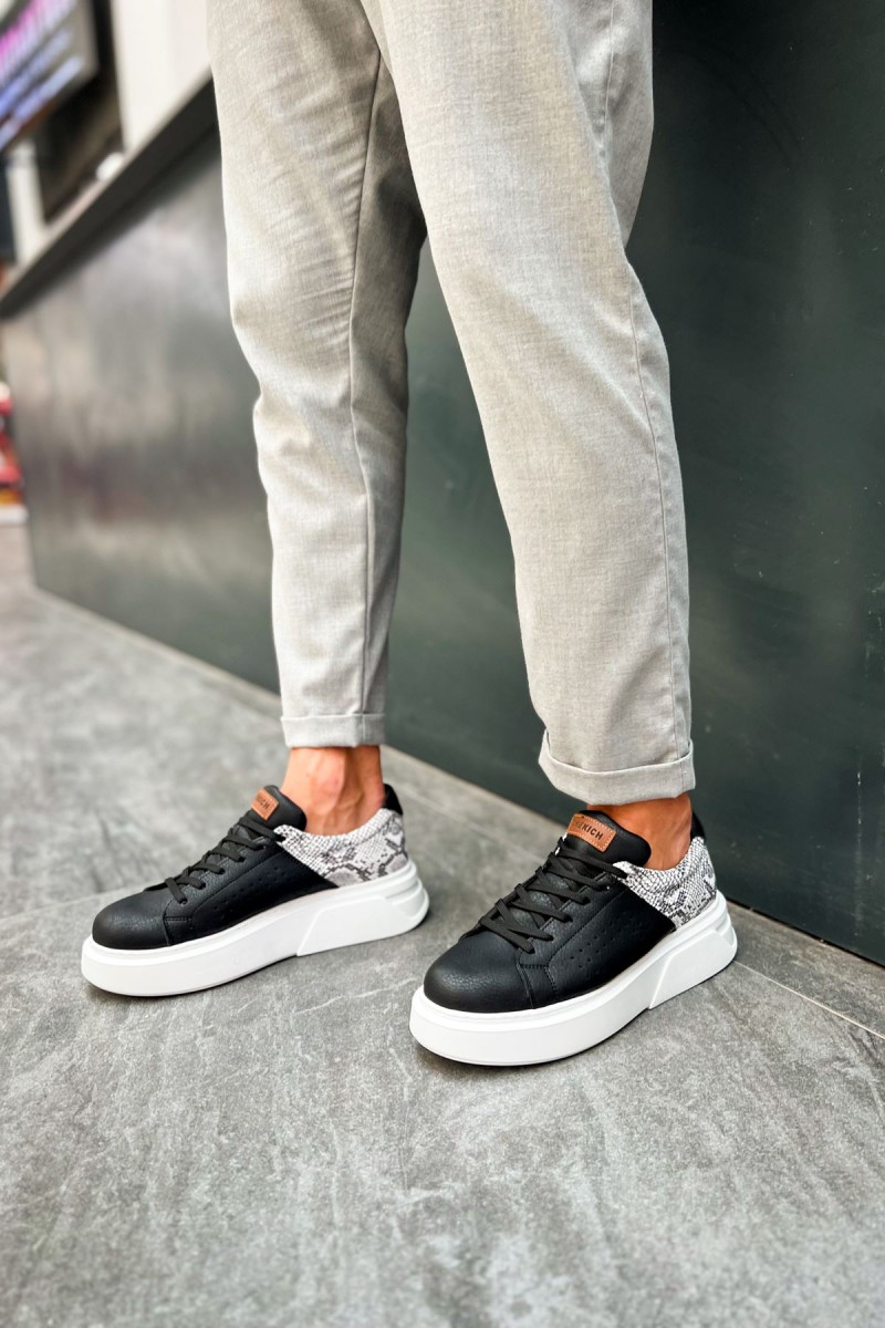 Erkek Sneaker - Siyah Beyaz - 145