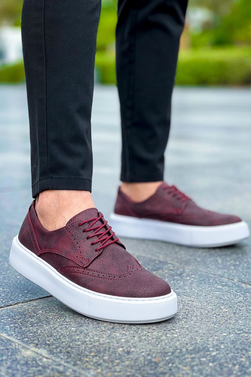 Erkek Sneaker - Bordo - 149