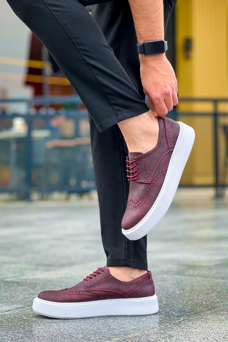 Erkek Sneaker - Bordo - 149
