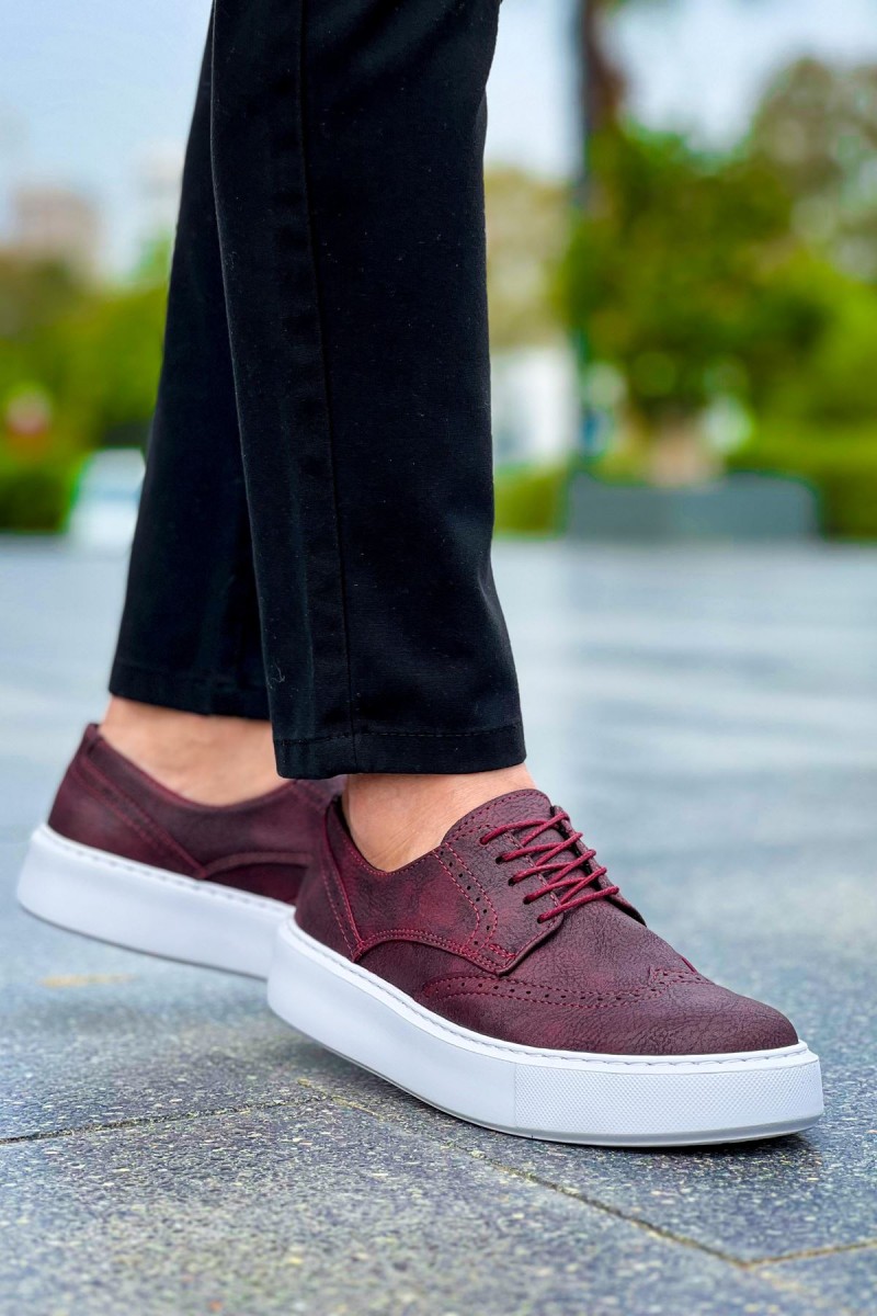 Erkek Sneaker - Bordo - 149